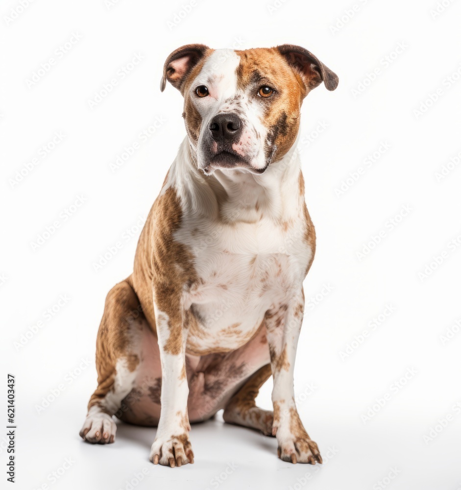 Playful Female Dog Waiting for a Loving Home - Stock Photo. Generative AI