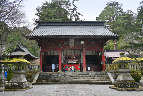 世界文化遺産の北口本宮冨士浅間神社隋神門