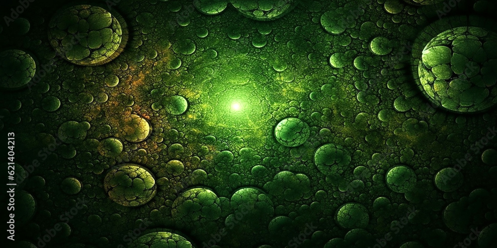 Abstract background in floral holographic and space style. Generative AI Abstract background in floral holographic and space style. Generative AI