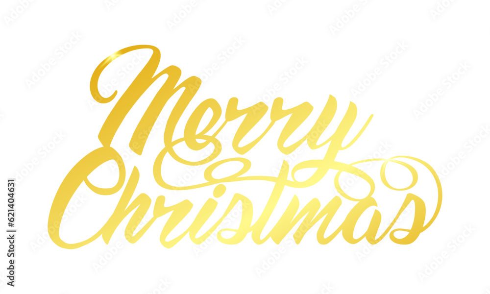 Fototapeta premium Vector merry christmas lettering