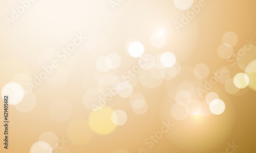 Vector abstract yellow background with light bokeh vector illustration