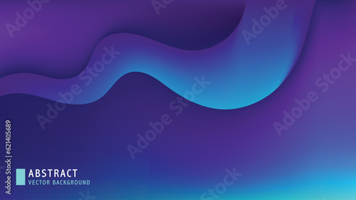 Abstract vector background purple blue light blue gradient mesh waves bg 