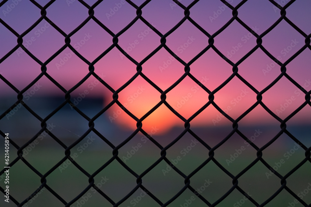 Fototapeta premium link fence