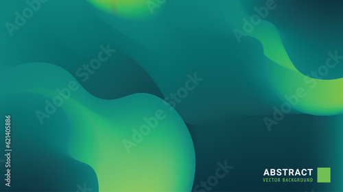 Abstract vector background green gradient mesh bg 