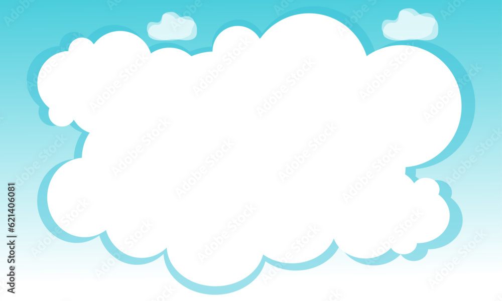 Vector blue sky and clouds background with text space Vector blue sky and clouds background with text space