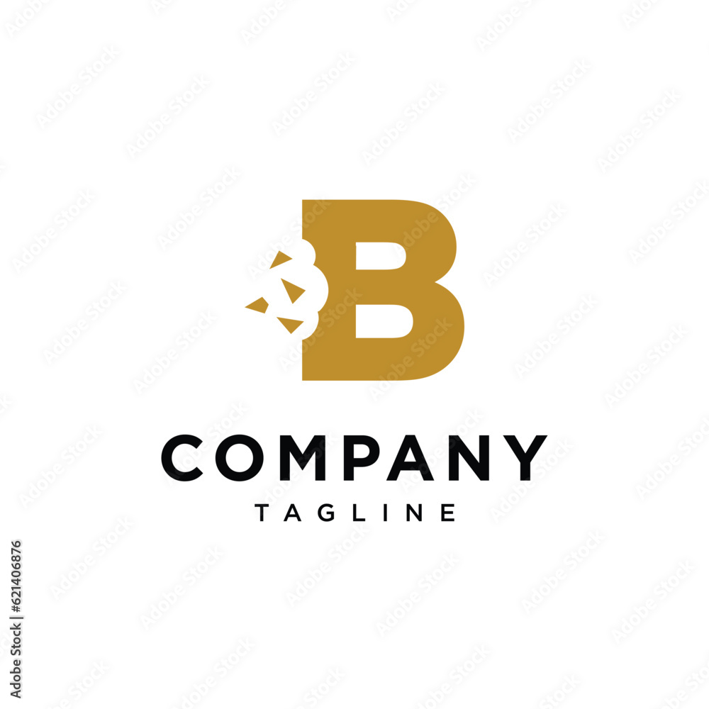 Obraz premium Letter B Snack Bite logo icon vector template.eps