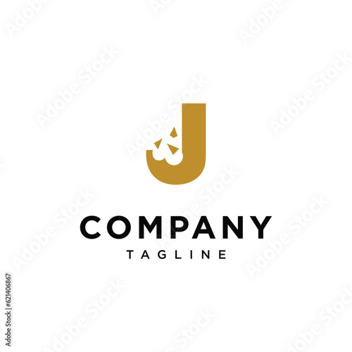 
Letter J Snack Bite logo icon vector template.eps
