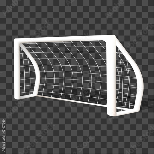 Vector football goal isolated on a tranparention background