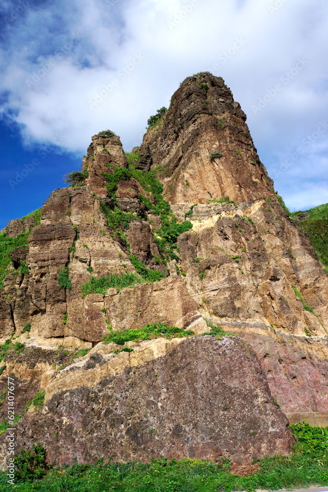 Cliffs along the Gousaku coastline