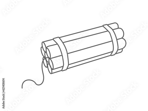 avoid terrorist line art symbol icon, bomb icon
