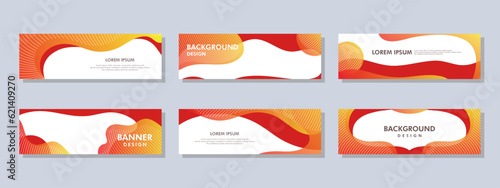 Abstract banner design. Vector shaped background. Modern Graphic Template Banner pattern for social media and web sites. © H2O Productions