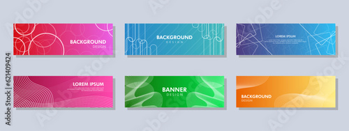 Abstract banner design. Vector shaped background. Modern Graphic Template Banner pattern for social media and web sites.