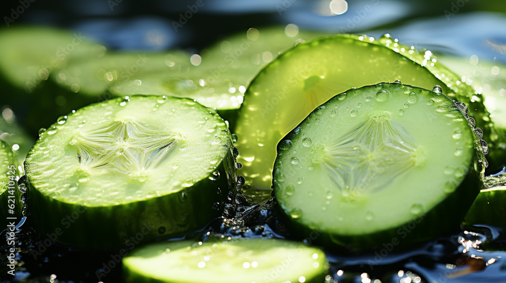cucumber on water HD 8K wallpaper Stock Photographic Image cucumber on water HD 8K wallpaper Stock Photographic Image