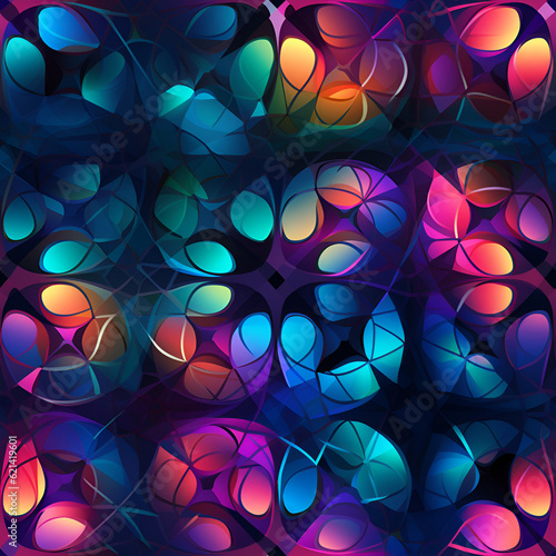 abstract background with circles,light,pattern,AI generated