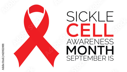 Vector illustration on the theme of Sickle Cell disease awareness month. observed each year on september.banner design template Vector illustration background design.