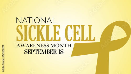 Vector illustration on the theme of Sickle Cell disease awareness month. observed each year on september.banner design template Vector illustration background design.