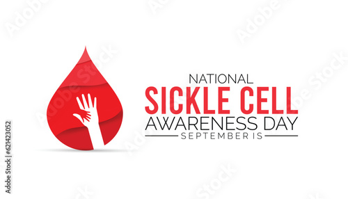 Vector illustration on the theme of World Sickle Cell day observed each year.banner design template Vector illustration background design.