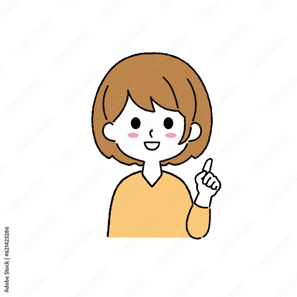 シンプルな女性のイラスト