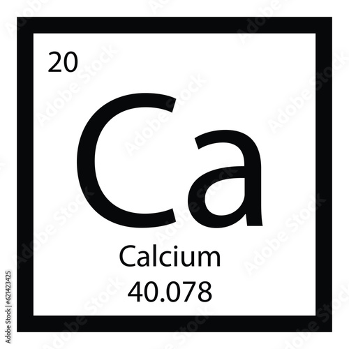calcium icon vector