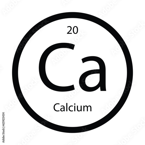 calcium icon vector