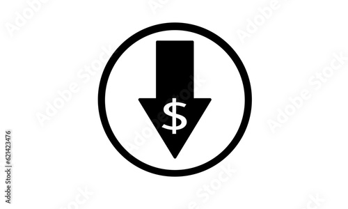vector of icon and symbol. Increase profits with money icon. Economy concept. Replaceable vector design.