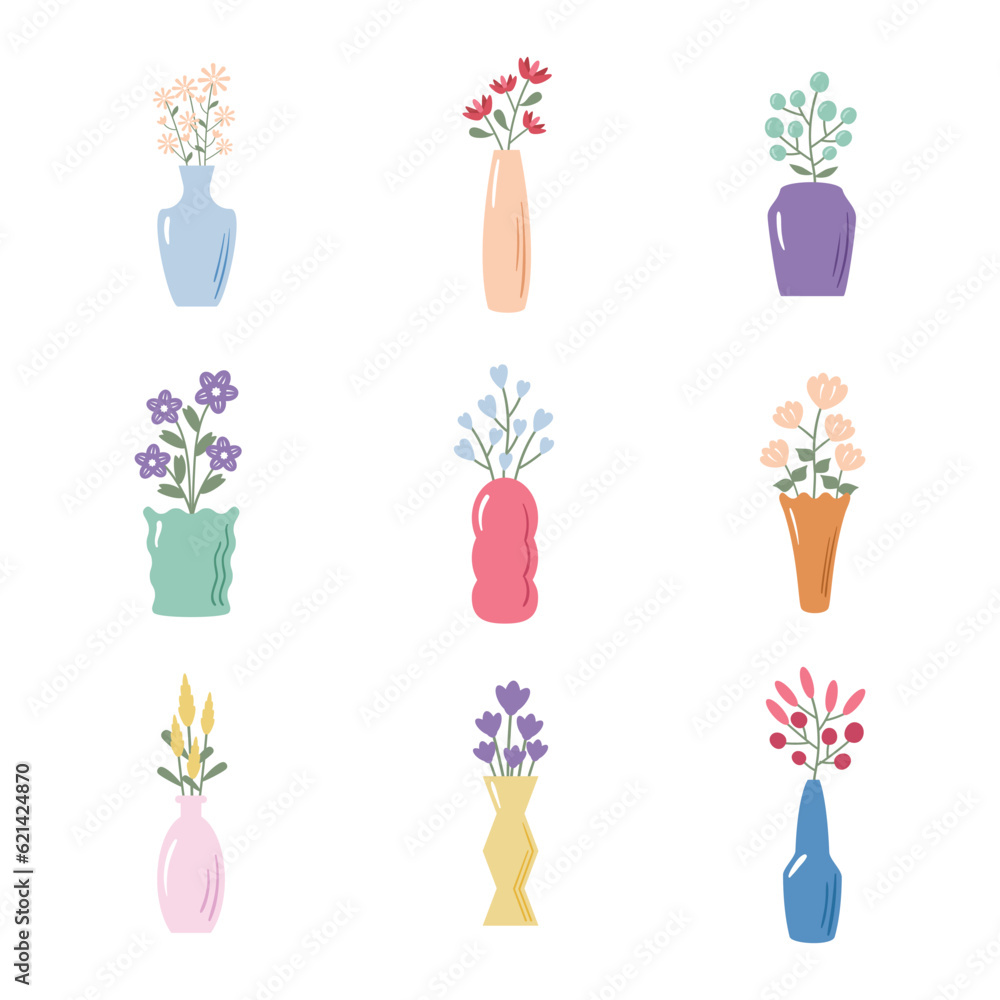 Set of flower vase