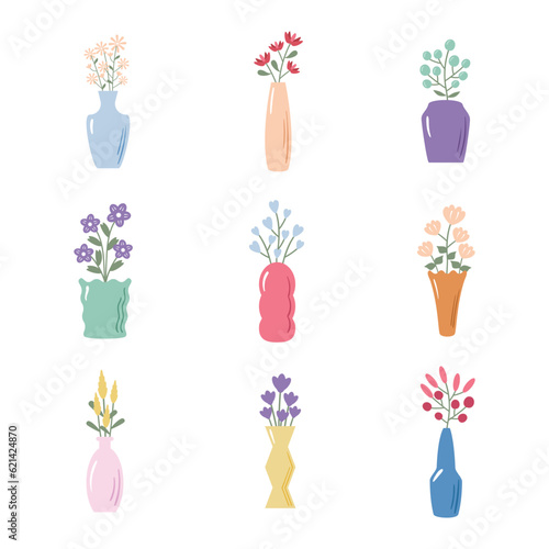 Set of flower vase