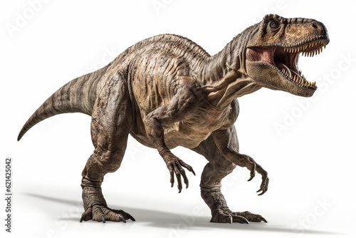 ティラノサウルス　白背景　AI生成画像　ジェネレーティブAI © siro46