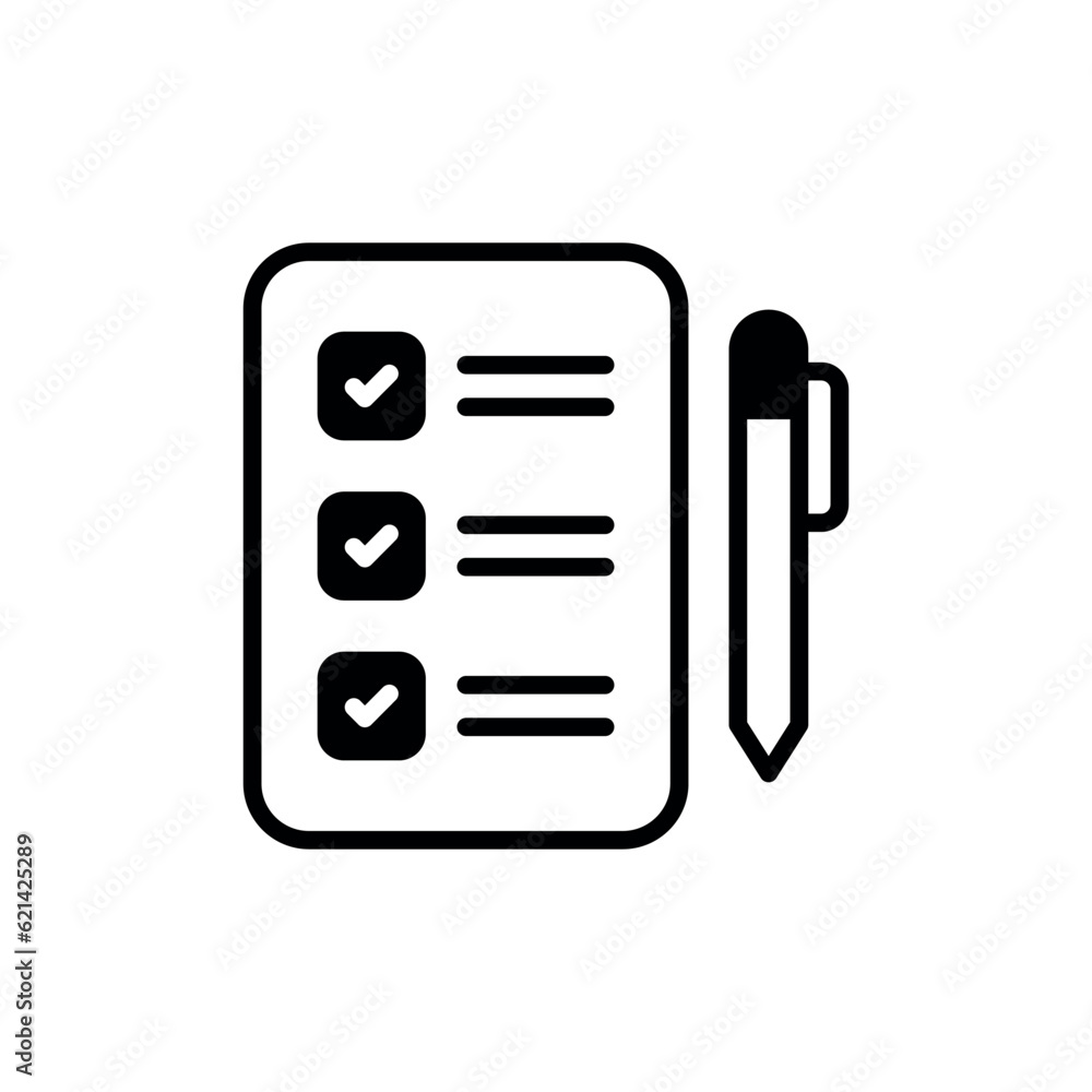 Evaluation icon design with white background stock illustration
