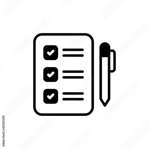 Evaluation icon design with white background stock illustration