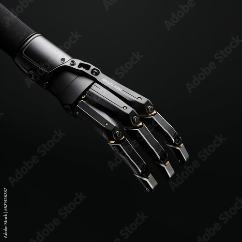 Robotic Arm Mechanical 3D Science Fiction Sci-fi Hand Assist Task Droid Metal Science Technology Industrial Manufacturing Assembly Joint Articulation Automated Steel Forearm Wrist