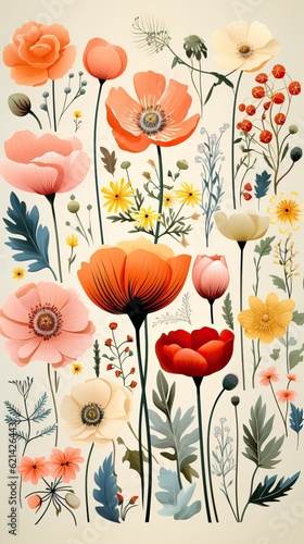 delicate floral background,...