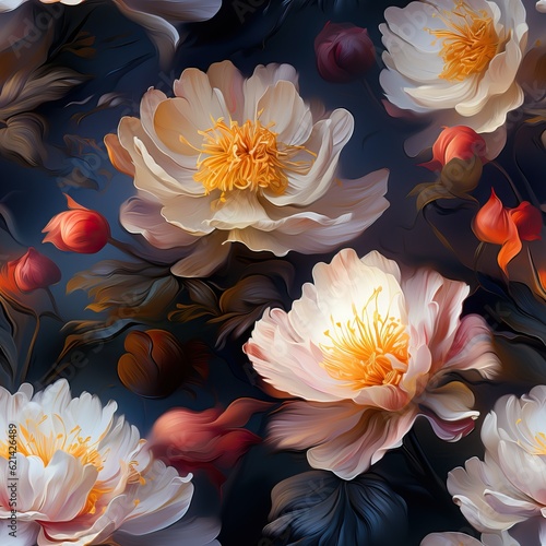 Floral background, generati...