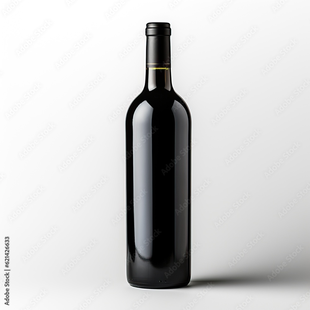 wine bottle mockup, generative ai