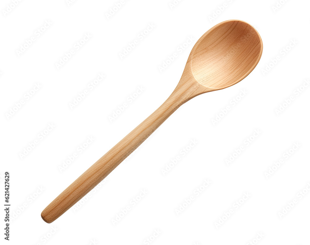Wooden spoon isolated on transparent background Wooden spoon isolated on transparent background