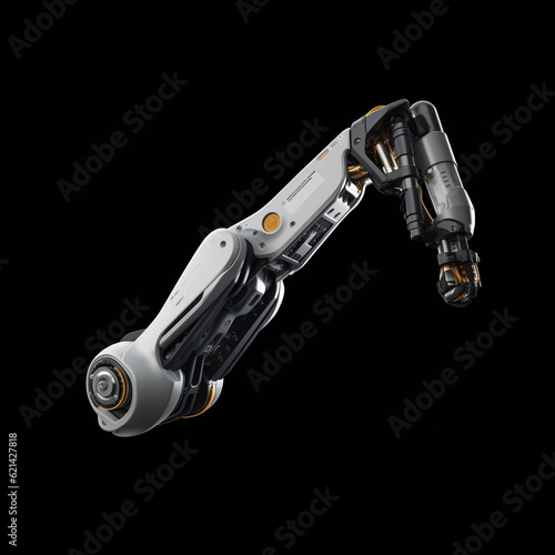 Robotic Arm Mechanical 3D Science Fiction Sci-fi Hand Assist Task Droid Metal Science Technology Industrial Manufacturing Assembly Joint Articulation Automated Steel Forearm Wrist 