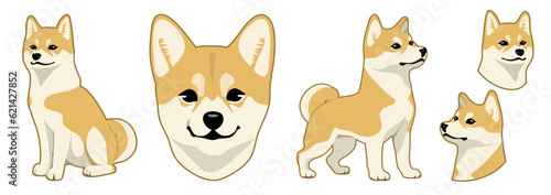 Shiba Inu sticker set,柴犬ステッカーセット,SVG ,PNG