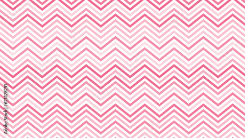 Pattern stripe seamless Valentine background sweet pink two tone colors. Wave stripe abstract background texture vector. Pink zigzag seamless pattern on white background