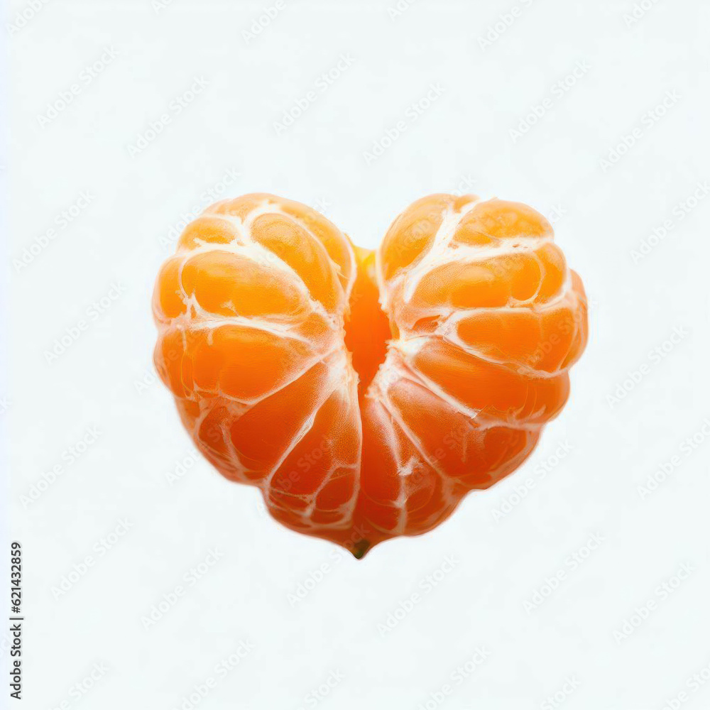 Heartfelt Mandarin: Citrus Artistry, Generative AI Heartfelt Mandarin: Citrus Artistry, Generative AI