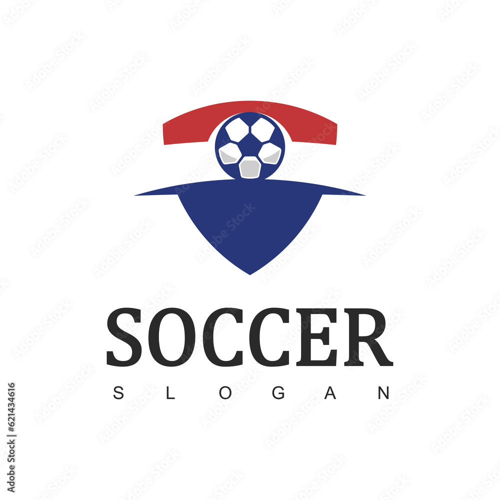 Obraz premium Soccer Logo or Football Club Sign