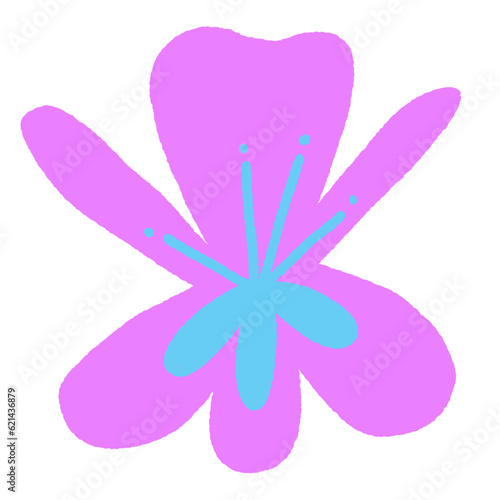 hand drawn spring flower 