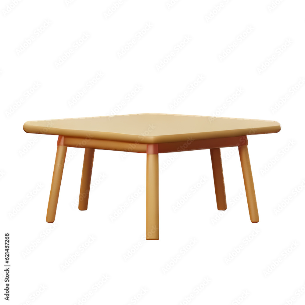 Modern table and chair isolate Modern table and chair isolate