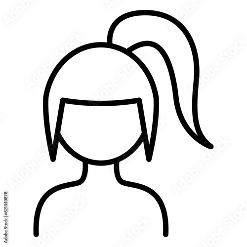 Pony tail icon