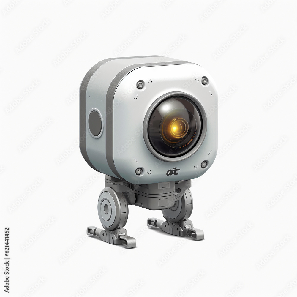 Isolated Mini Droid Robot Character Robotic Assistance Technology Artificial Intelligence 3D Bot Machine Isolated Mini Droid Robot Character Robotic Assistance Technology Artificial Intelligence 3D Bot Machine