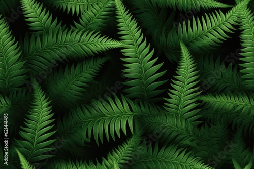Fern Ferns Lush Green Seamless Texture Pattern Tiled Repeatable Tessellation Background Image © DigitalFury