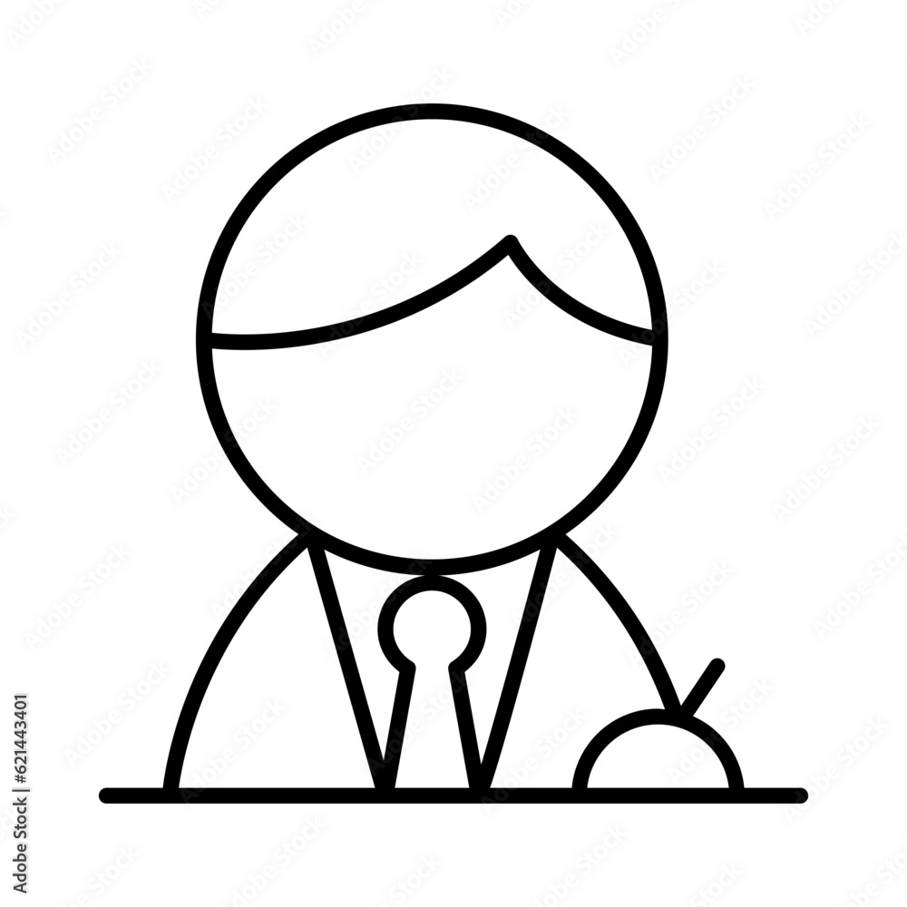 Businessman working icon Businessman working icon