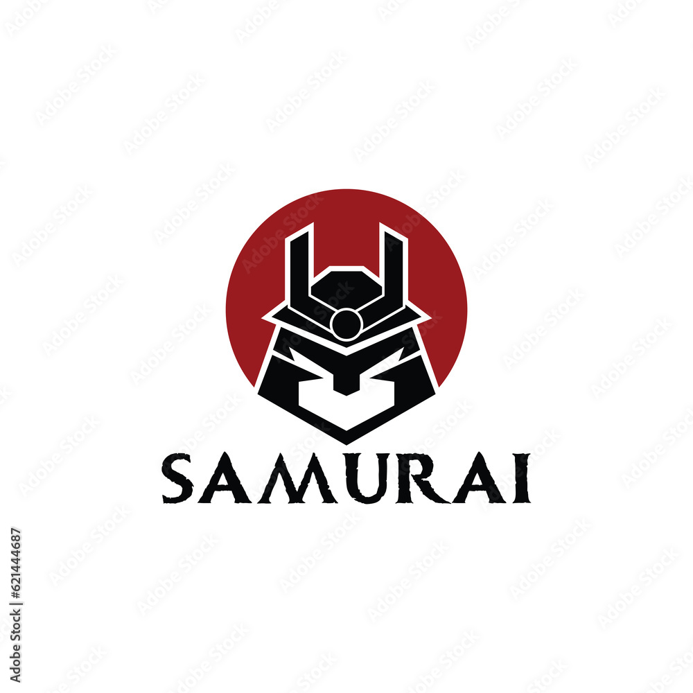 Obraz premium Samurai Logo. Samurai Ronin Logo vector