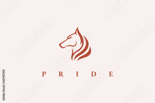 logo horse elegant pride animal ride silhouette