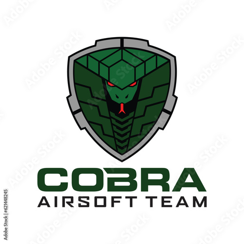 Cobra Logo. Cobra Badge Military Airsoft Tactical Team Logo Template