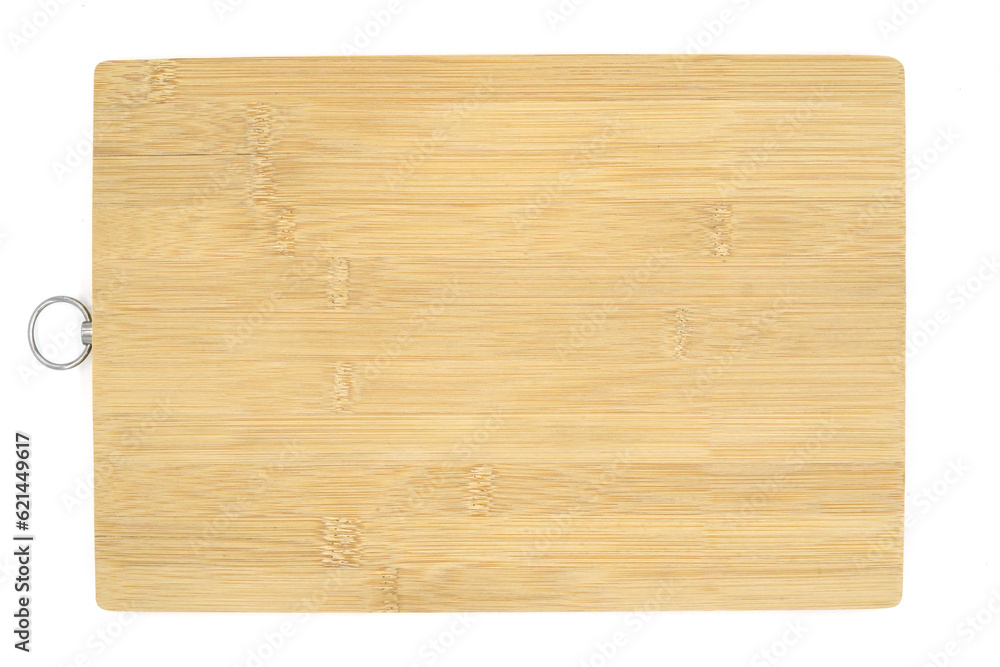 Cutting board made of bamboo on a white background. Cutting board made of bamboo on a white background.